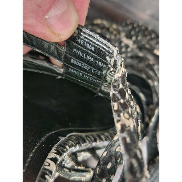 EUC Calvin Klein Phillipa Snake Print Wedge Sandals/Sz. 10M - Picture 9 of 9